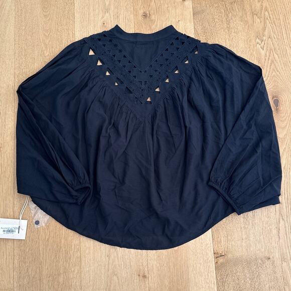 Mother V Yoke Shirt Trifecta Size M Black - Picture 5 of 6